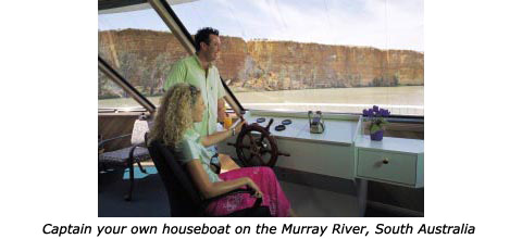 Captain your own houseboat on the Murray River, South Australia 