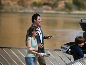 BBQ on your own houseboat, Murray River, South Australia 
