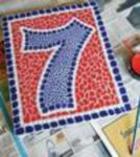 Faux Mosaic - Make Your Own House Number