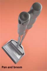 pan and broom pan and broom