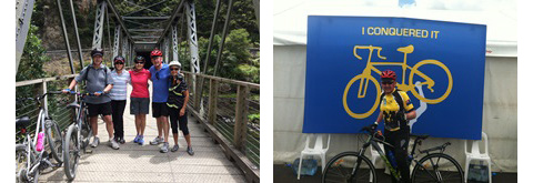 The Hannifins and friends on the Hauraki Rail Trail and the Ride to Conquer Cancer