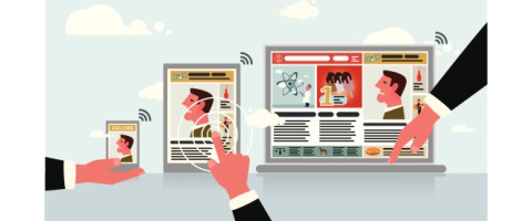 Mobile to Tablet to Laptop
