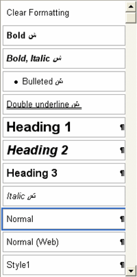font styles in microsoft word