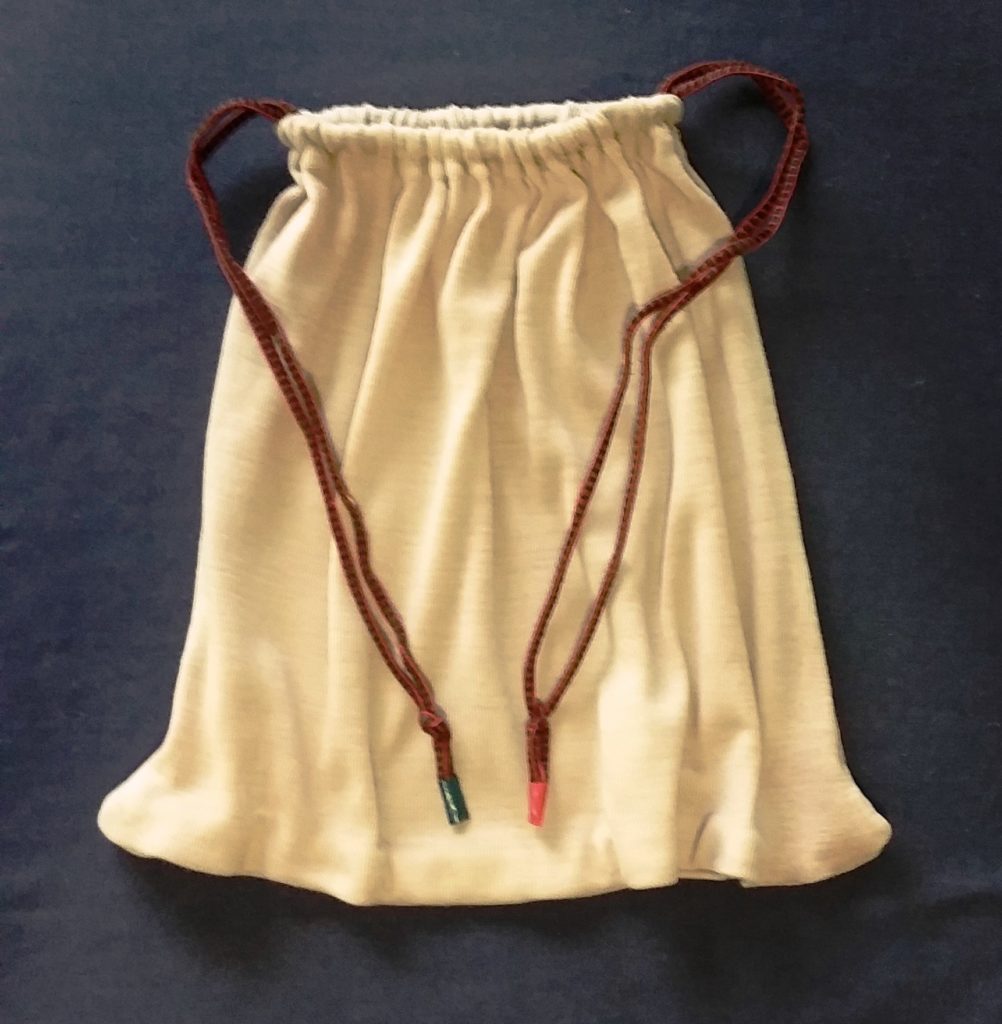 Our sew easy re usuable produce bag which you can make from recycled materials.