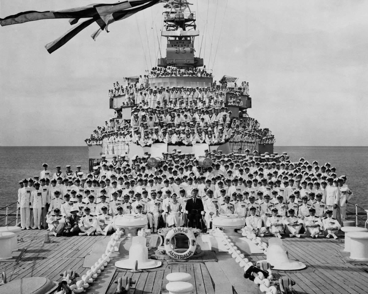 1954-this-photo-shows-the-queen-and-duke-of-edinburgh-during-an-official-visit-to-hmas-australia-flagship-of-the-australian-navy-the-royal-couple-went-aboard-during-their-visit-to-cairns-queensland