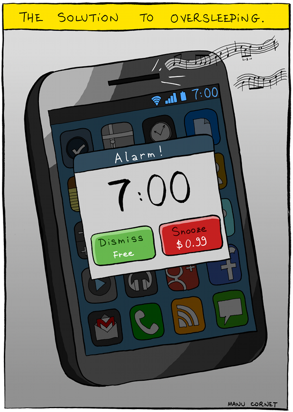 The solution to oversleeping - joke