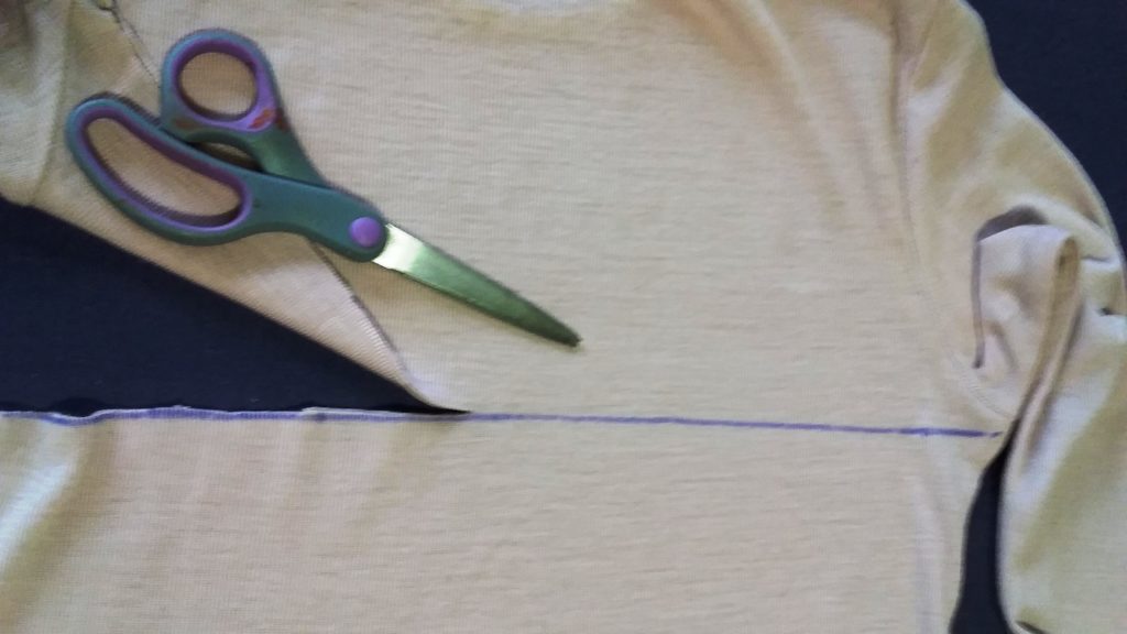 3. Snip across the ruled line. 3. Snip across the ruled line.