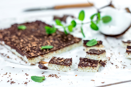 Healthy version of vegan coconut cake