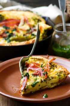 PESTO PROSCIUTTO DUTCH BABY