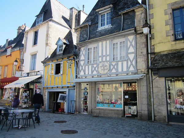 Half timbered houses are a featureo f Brittany.
