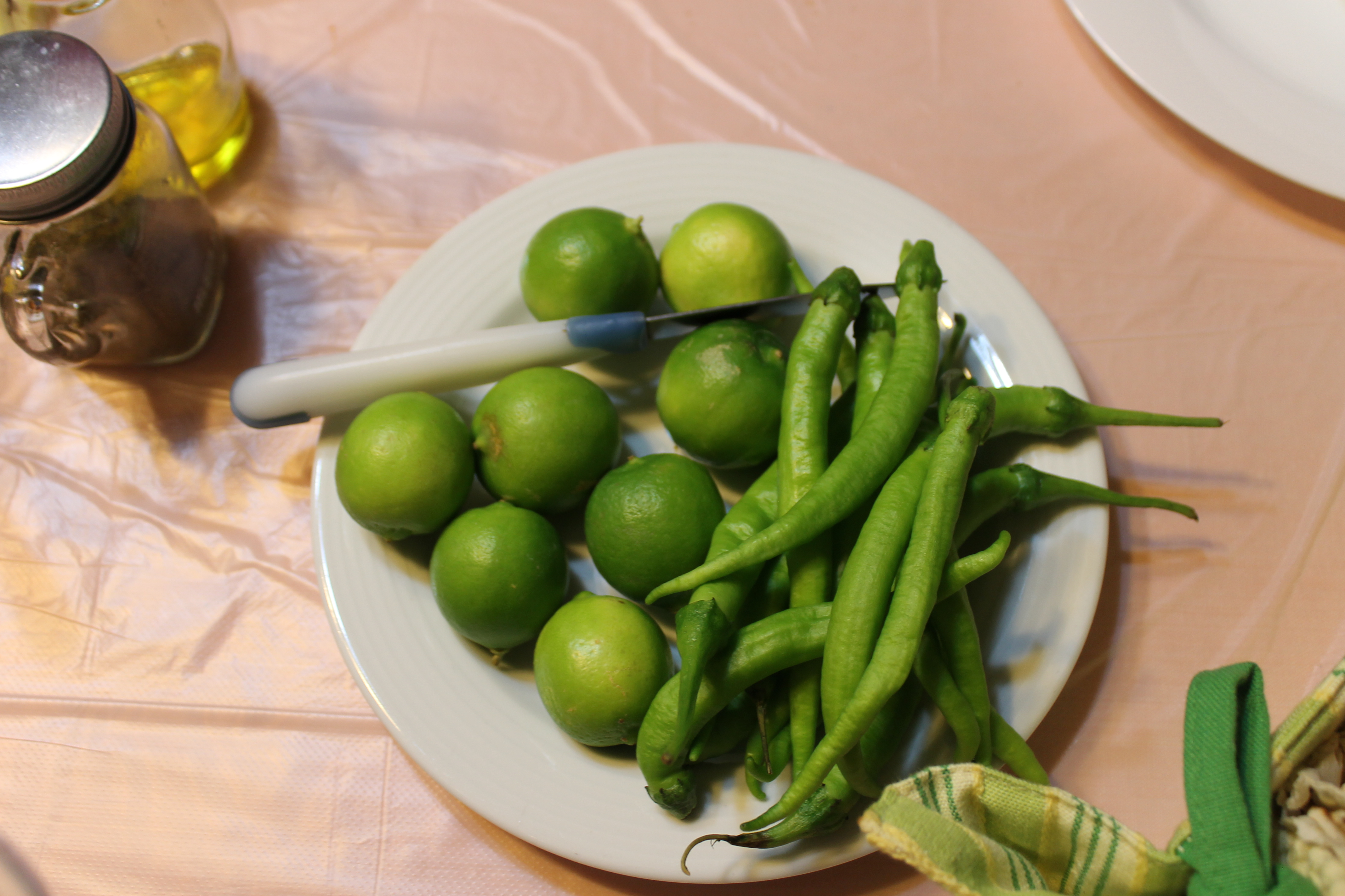 Limes and chilies form a team at Iranian meals