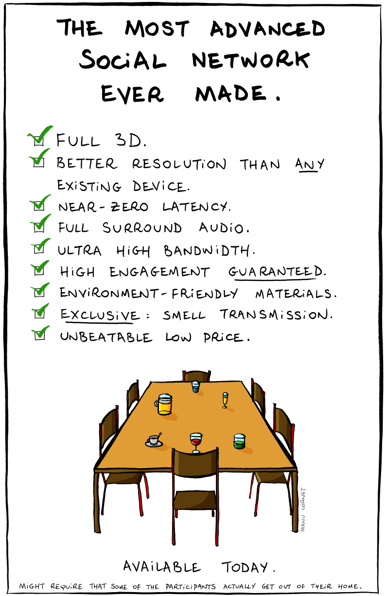 Most advanced social network joke