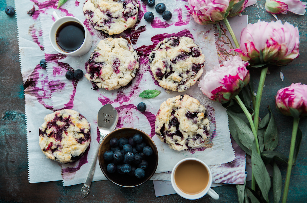 blueberry, scones, afternoon tea