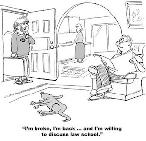 "Your son, running screaming from the real world, is home."