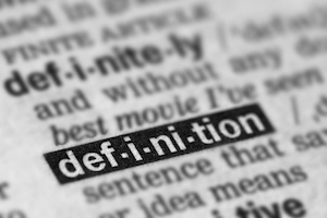 Definition Word Text in Dictionary Page