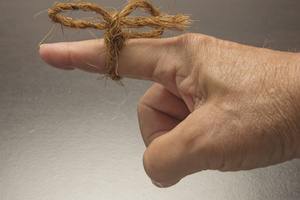 Twine Wrapped around a Finger