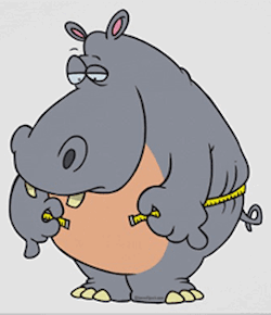fat hipppo