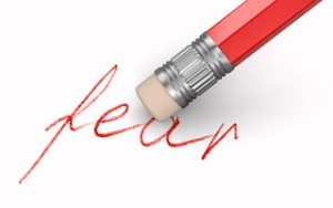 Erase Fear (clipping path included)