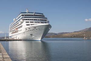 Big passenger ship in Greece