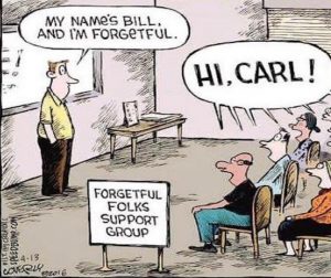 Joke: I'm forgetful - GrownUps New Zealand