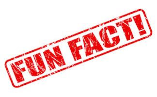 Fun fact red stamp text on white