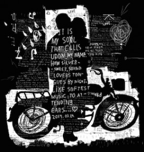 Symbolic image of men and women who kiss