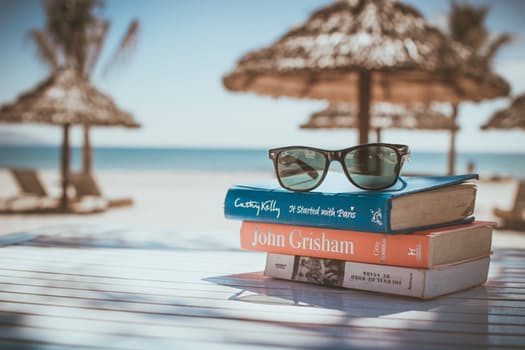 books, relax, beach