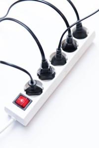 Extention cord closeup