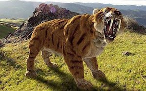 sabre toothed tiger flipped